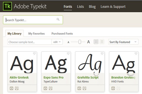adobe typekit fonts free